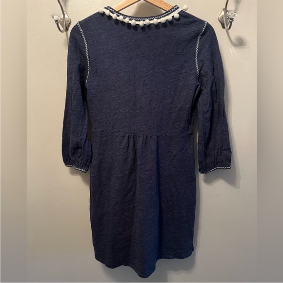 Boden Carina Pom Pom Dress Heathered Navy Size 2 - Picture 6 of 15